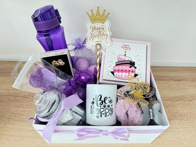 Be Happy Purple Giftbox